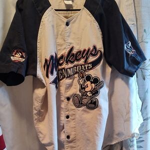Disney Mickey's Teamboats Black and Cream Jersey